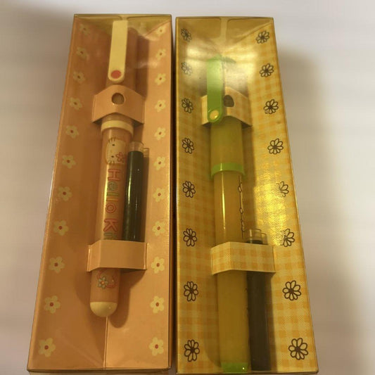 Sanrio Hello Kitty Pompompurin Retro Fountain Pen Set of 2, Unused, 1998 | Suadpens