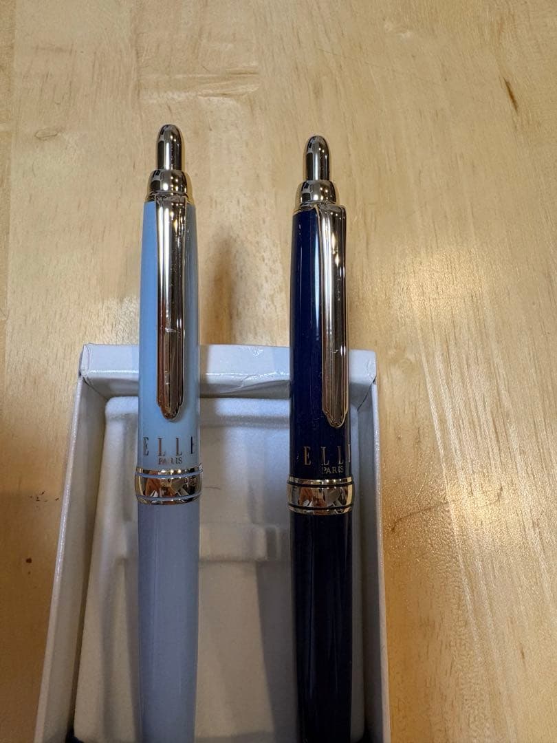 ELLE Paris Blue Ballpoint Pen Mechanical Pencil Set Used, No Case | Suadpens