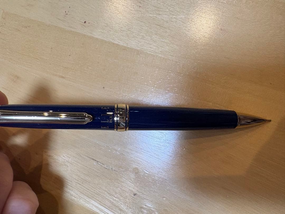 ELLE Paris Blue Ballpoint Pen Mechanical Pencil Set Used, No Case | Suadpens