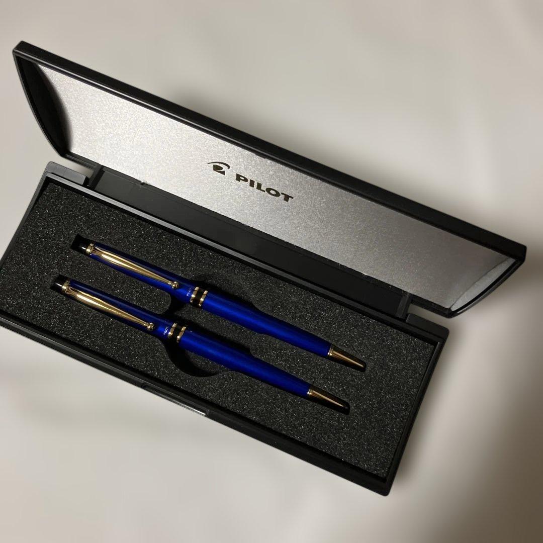 Pilot Blue Oil-based Ballpoint Pen & Mechanical Pencil Set Unused | Suadpens