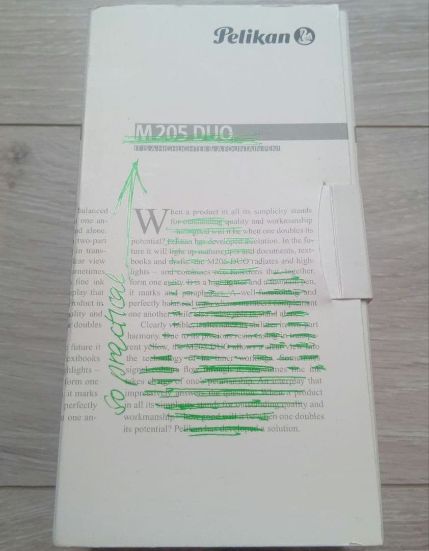 Pelikan M205 DUO Fountain Pen Set Shiny Green Ink NIB Used Collector | Suadpens