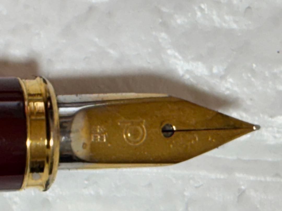 Platinum Riviere Red Fountain Pen Fine Nib Used Japan Retro Junk No Ink | Suadpens