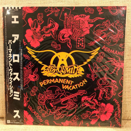 Aerosmith Permanent Vacation LP with Obi Record Album Used Excellent Condition | Japansoundstore