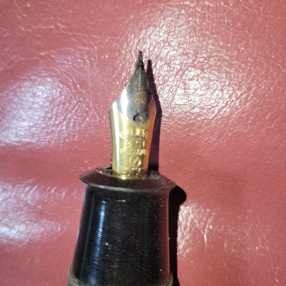 Vintage Showa Retro Gold Clip Extra Thick Fountain Pen Black Used | Suadpens