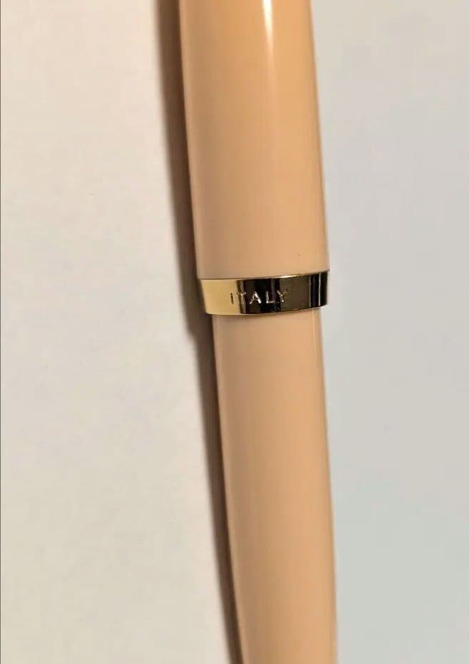 Aurora Pink Quartz Ballpoint Pen Italy No Box Used Stylish Retro 80mm | Suadpens