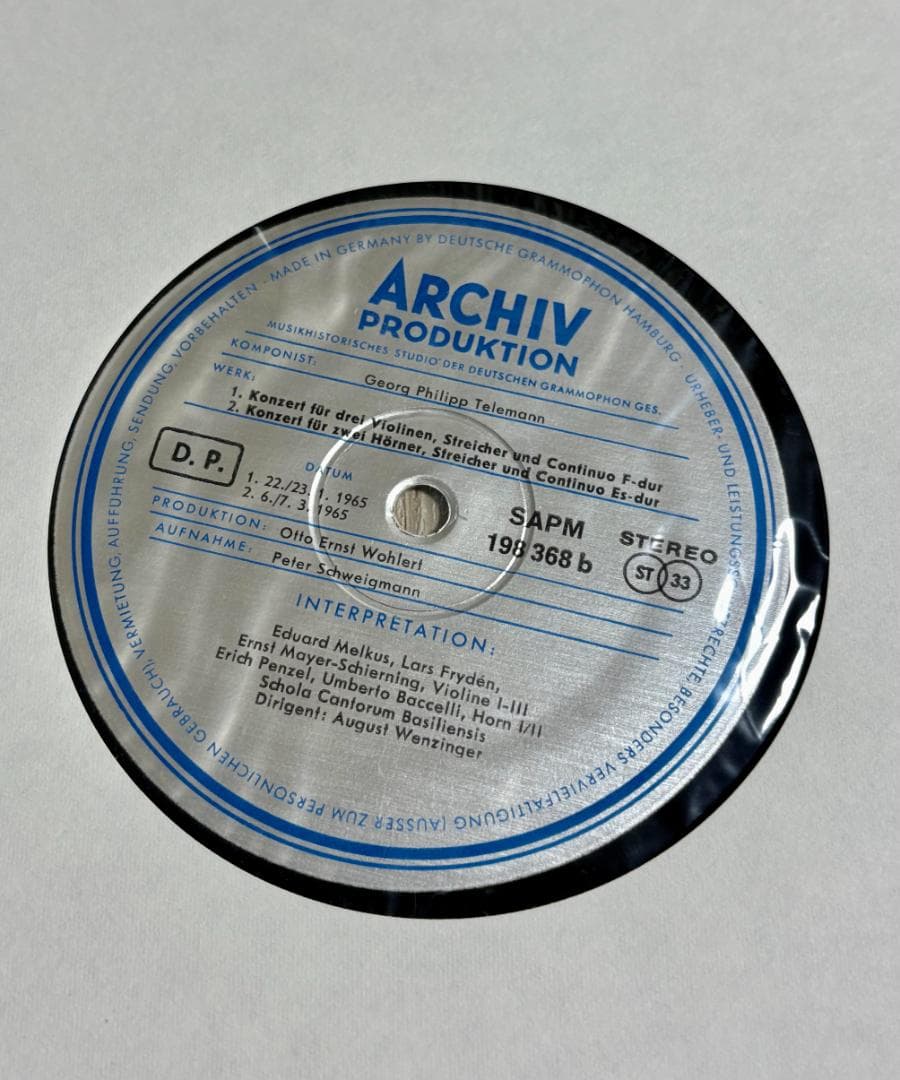 [Prestigious ARCHIV! ] Telemann Tafelmusik Concerto | Japansoundstore