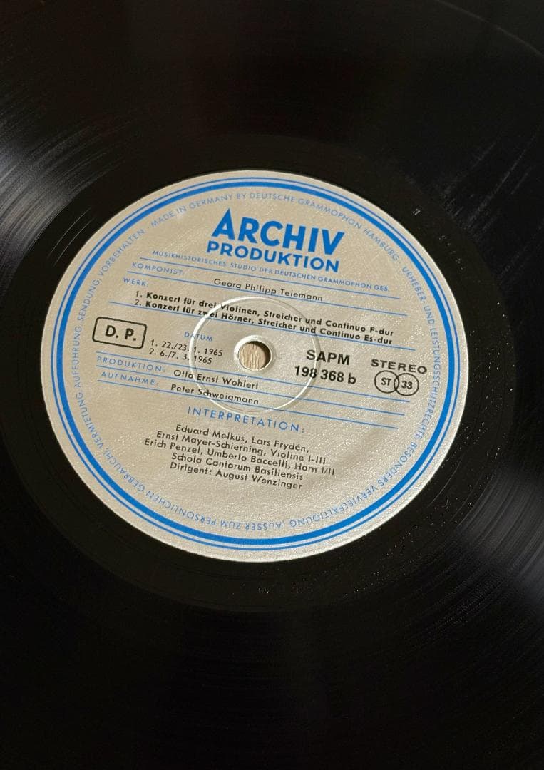 [Prestigious ARCHIV! ] Telemann Tafelmusik Concerto | Japansoundstore