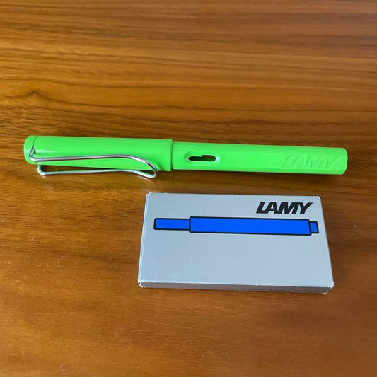 LAMY Green EF Fountain Pen with Ink, Limited 2012 Color, Extra Fine Nib | Suadpens