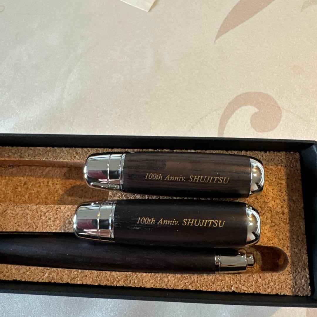 Limited 100th Anniv. Triple Pen & Seal Set, Wooden Design, Used | Suadpens