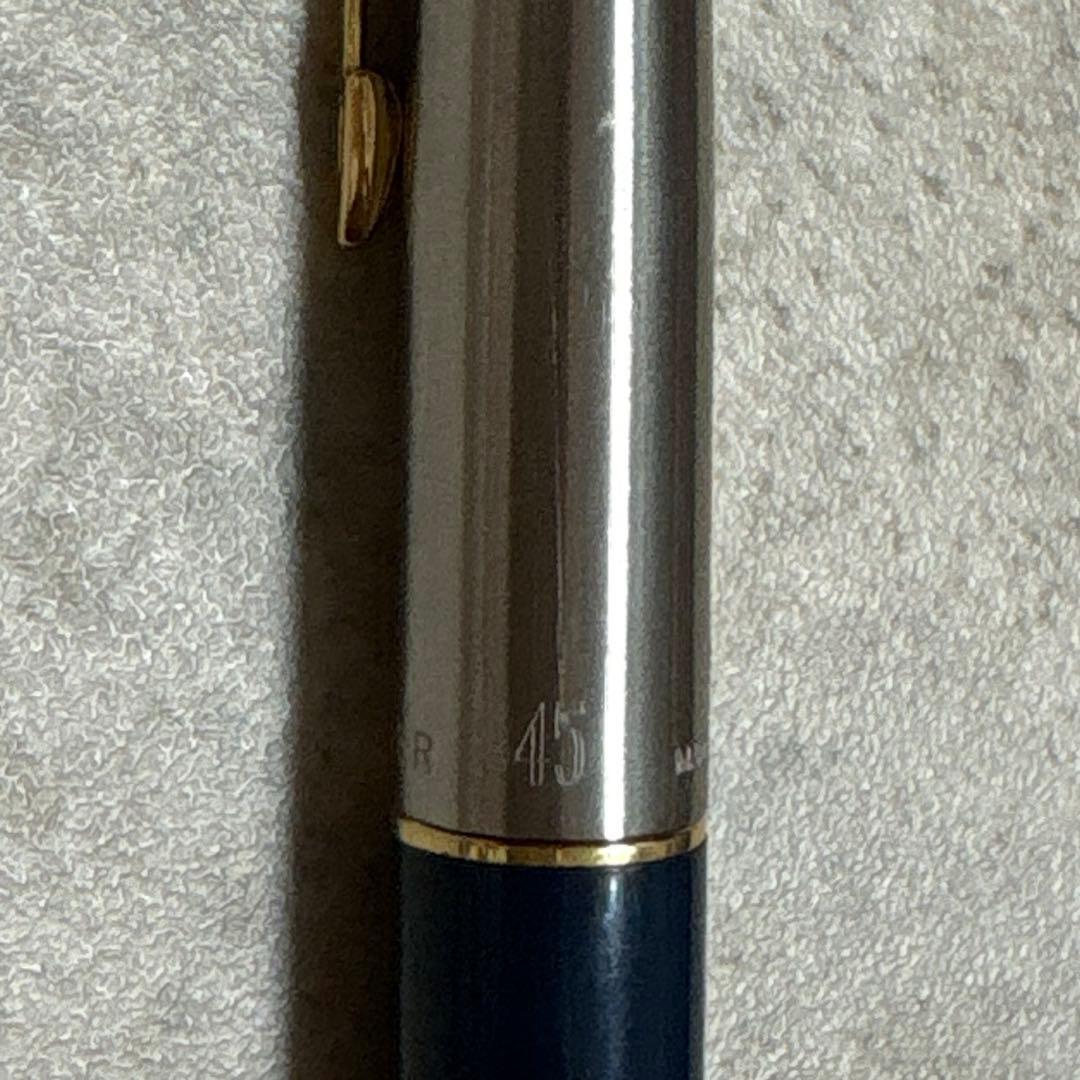 Parker 45 Fountain Pen 14K Nib Retro Used Black/Gold Finish | Suadpens