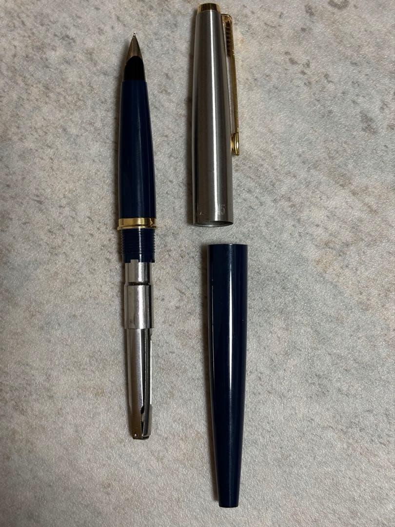 Parker 45 Fountain Pen 14K Nib Retro Used Black/Gold Finish | Suadpens