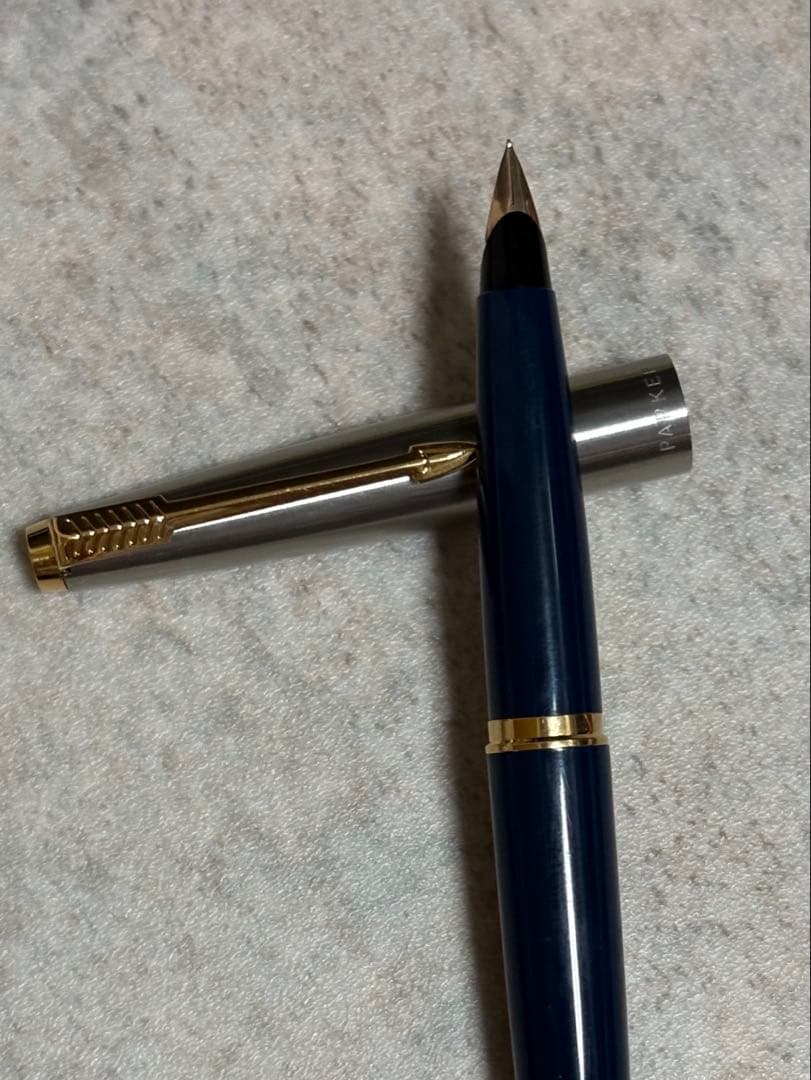 Parker 45 Fountain Pen 14K Nib Retro Used Black/Gold Finish | Suadpens