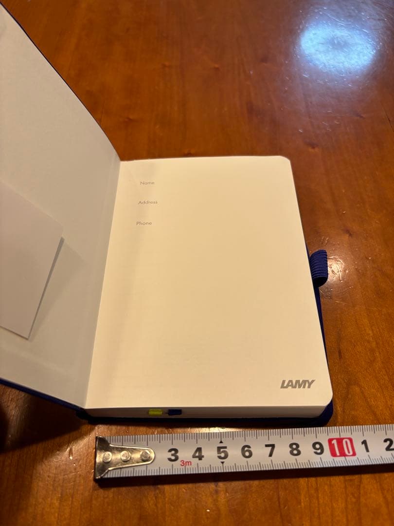 LAMY Notebook Blue A5 Soft Cover, Unique "Auf geht's" Paint, Used Stylish | Suadpens