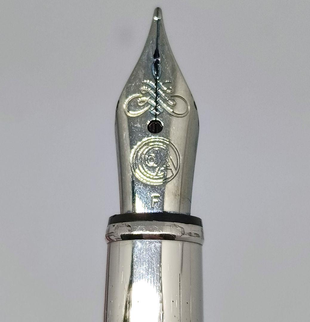 Caran d'Ache Ecridor XS Fountain Pen Retro Silver Mini Cap Used, Rare, Swiss | Suadpens