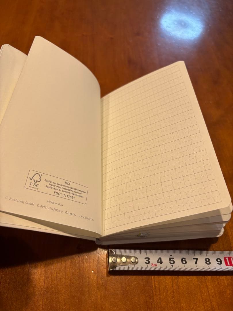 LAMY A5 Notebook White Soft Cover LBS-A5WH Used Rare "Auf geht's" Paint | Suadpens