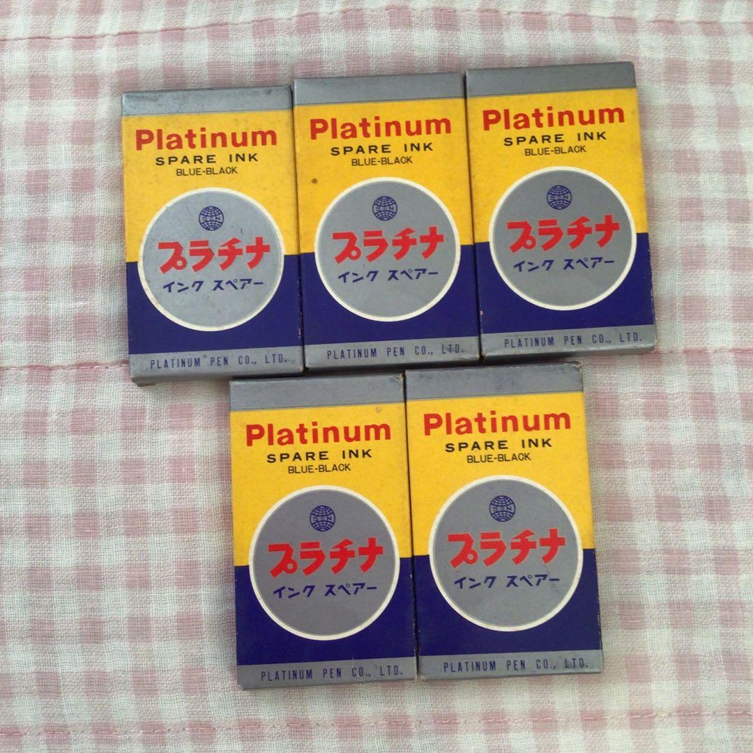 Platinum Fountain Pen Ink Cartridges 30 Blue Black Vintage Unused | Suadpens