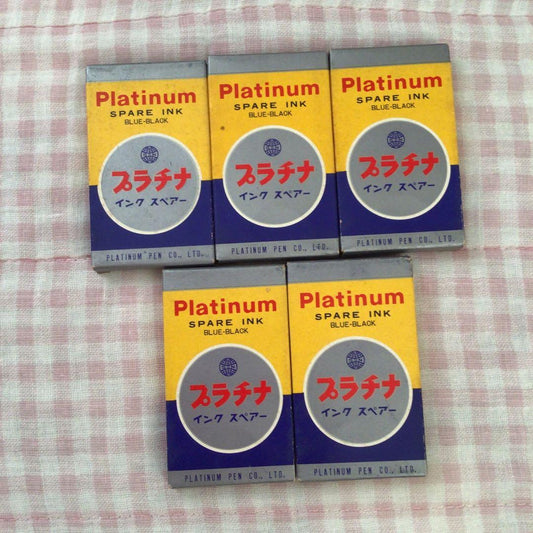 Platinum Fountain Pen Ink Cartridges 30 Blue Black Vintage Unused | Suadpens