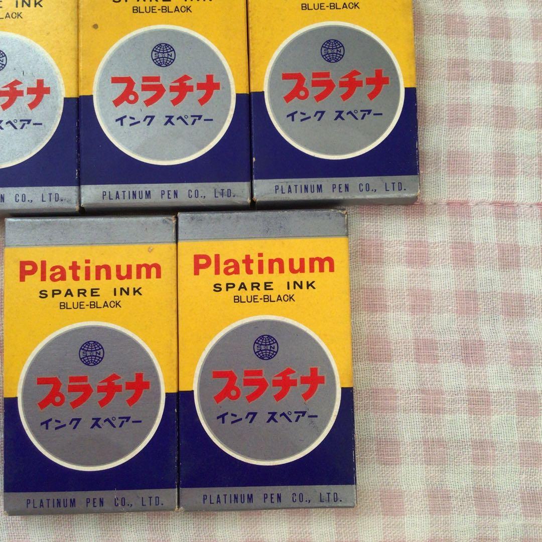 Platinum Fountain Pen Ink Cartridges 30 Blue Black Vintage Unused | Suadpens