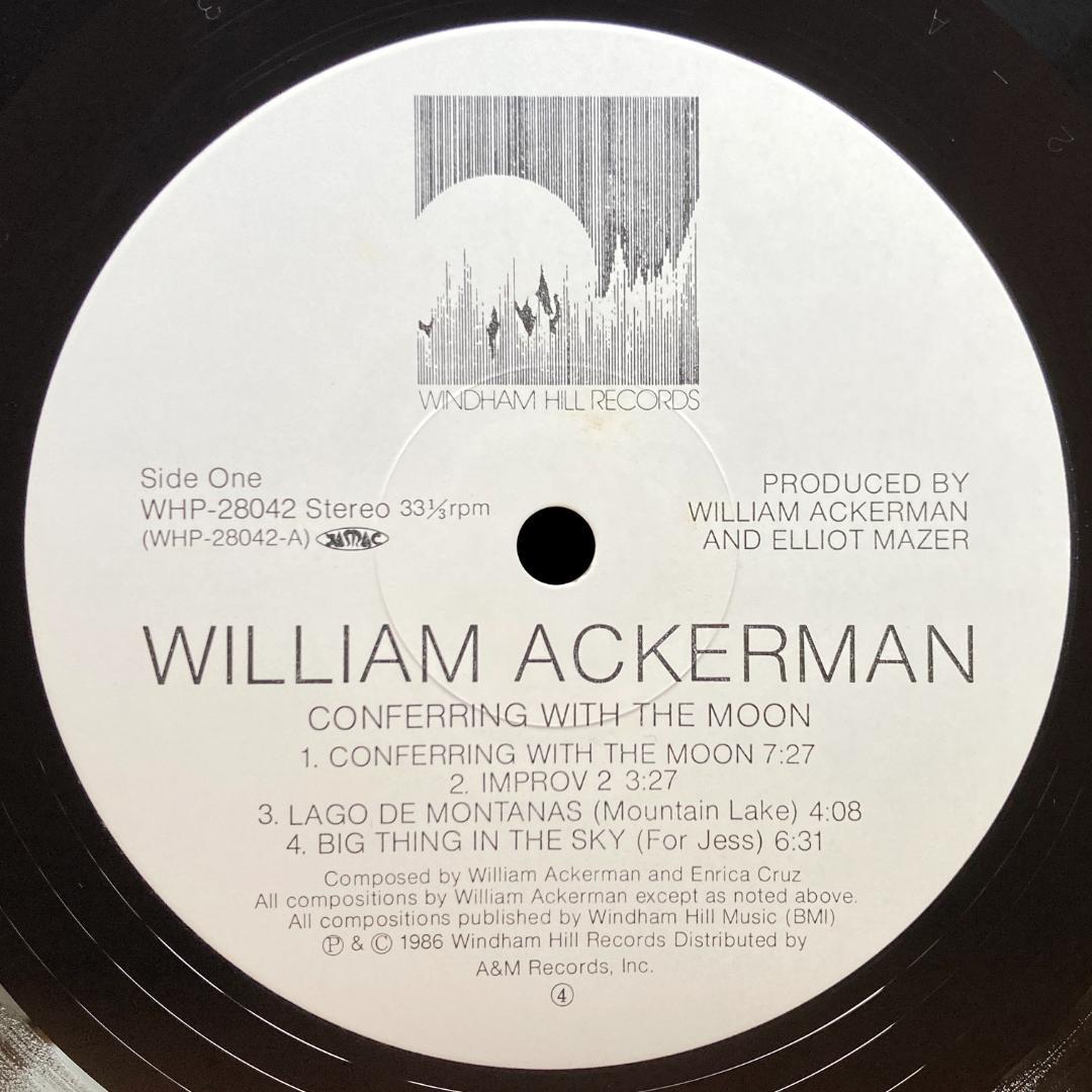 William Ackerman Toward the Moon LP Japan 1986 Windham Hill Record WHP-28042 | Japansoundstore