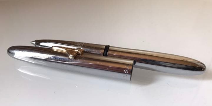 Fisher Space Pen NASA Space Shuttle Gold Retro Used 25 Years Pristine | Suadpens