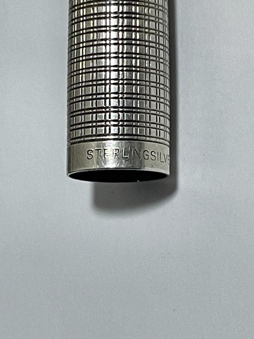 Platinum Vintage 18K WG Sterling Silver Fountain Pen Red Mesh New/Used | Suadpens